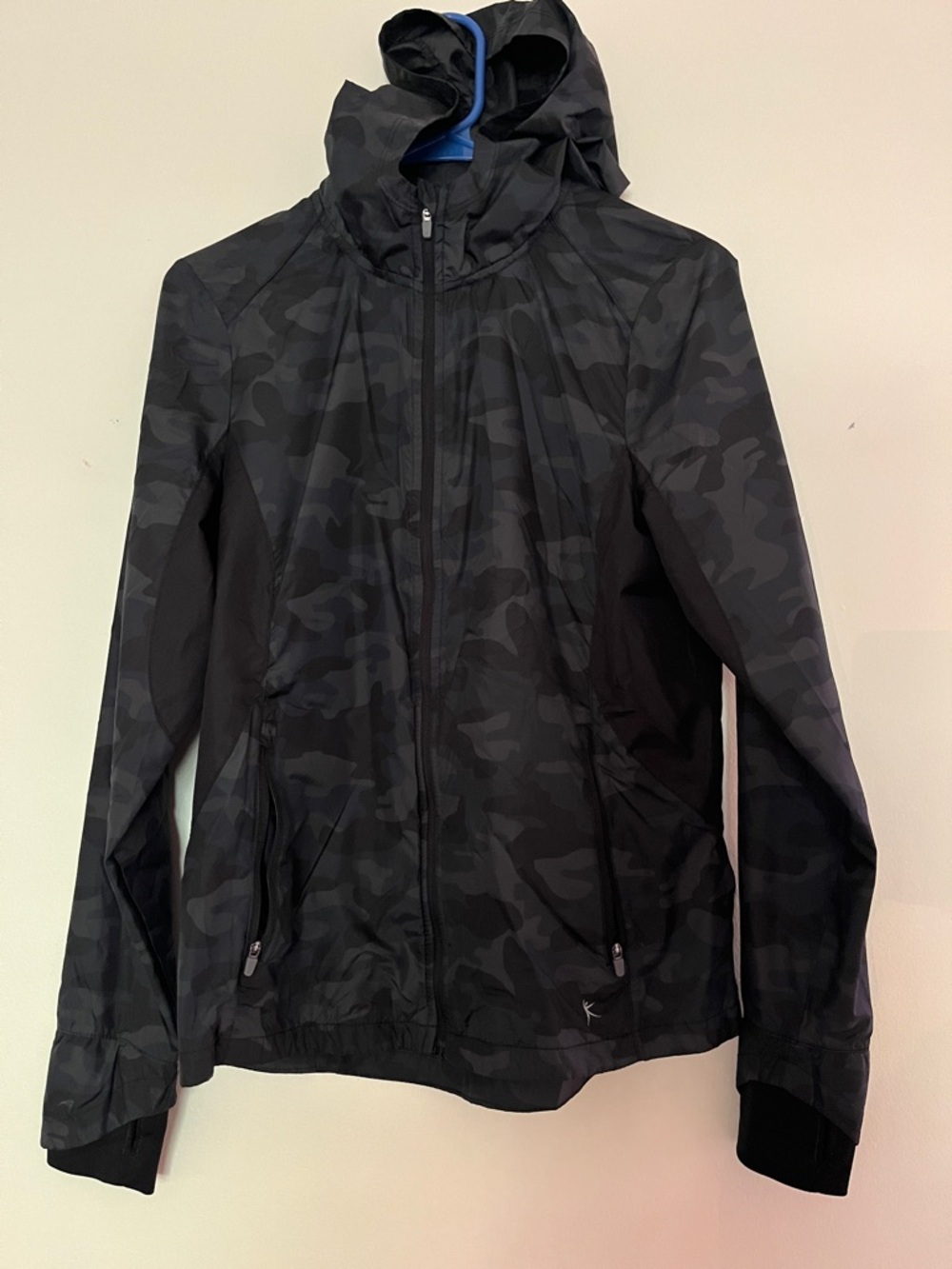 Danskin Now Women's Black Camo Hooded Jacket